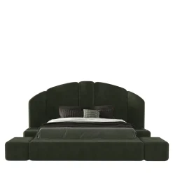 Letto Verde Modulare Imbottito Concept 01