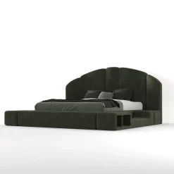 Letto Verde Modulare Imbottito Concept 01