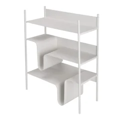 Libreria bassa Wave White