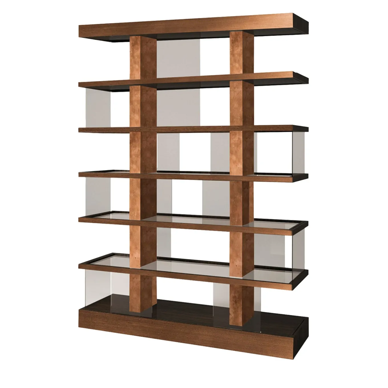 Libreria in foglia di rame