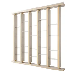 Libreria in Legno Champagne Perlato Unica