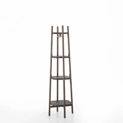 Libreria in legno marrone a tre livelli Salina