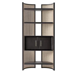 Libreria Itoku Vienna in paglia e frassino rifinito Moka #2