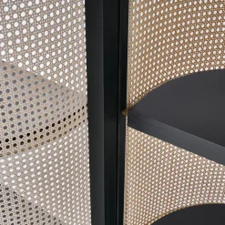 Libreria Itoku Vienna in paglia e frassino rifinito Moka #2