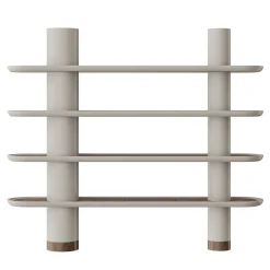 Libreria Mina 220 a 4 ripiani color greige