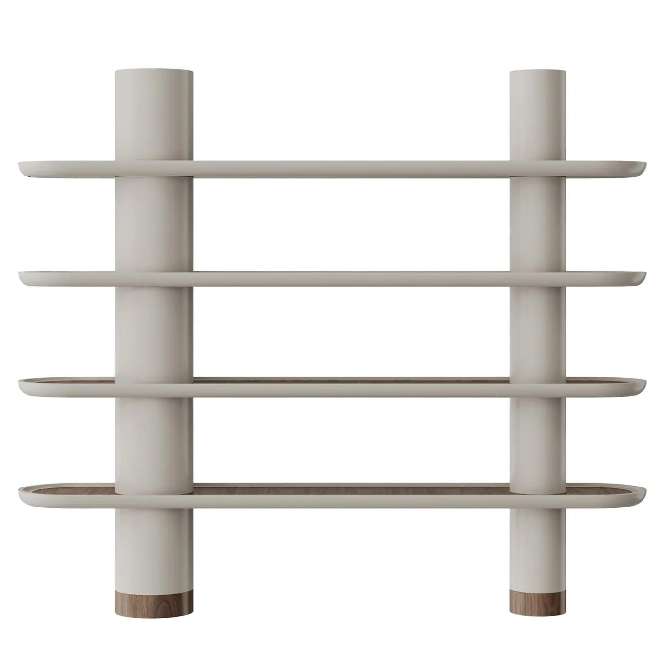 Libreria Mina 220 a 4 ripiani color greige