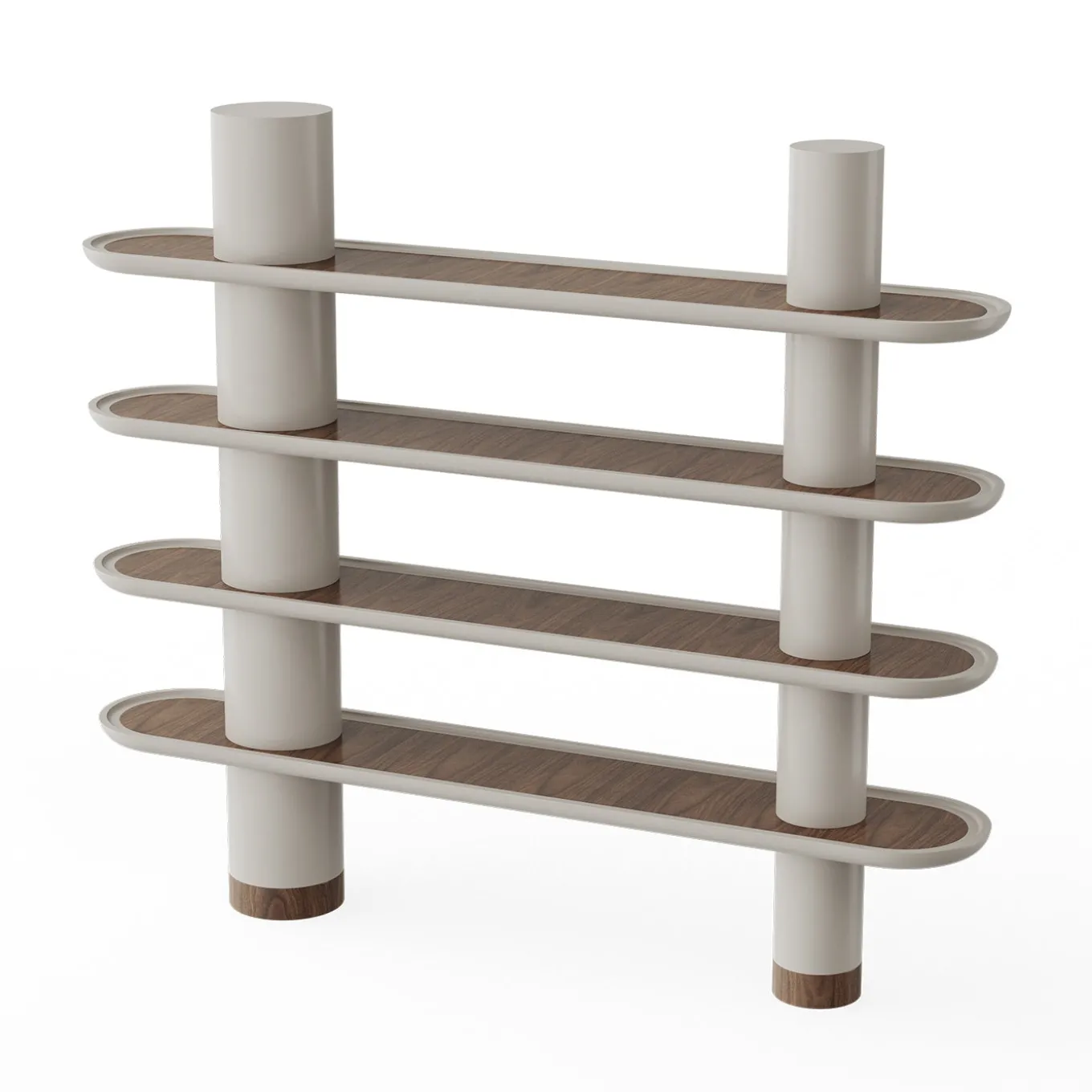 Libreria Mina 220 a 4 ripiani color greige