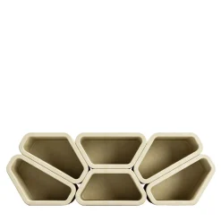 Libreria modulare Messapo in pietra leccese di Noii Studio