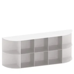 Libreria per esterni in alluminio bianco Coimbra 03