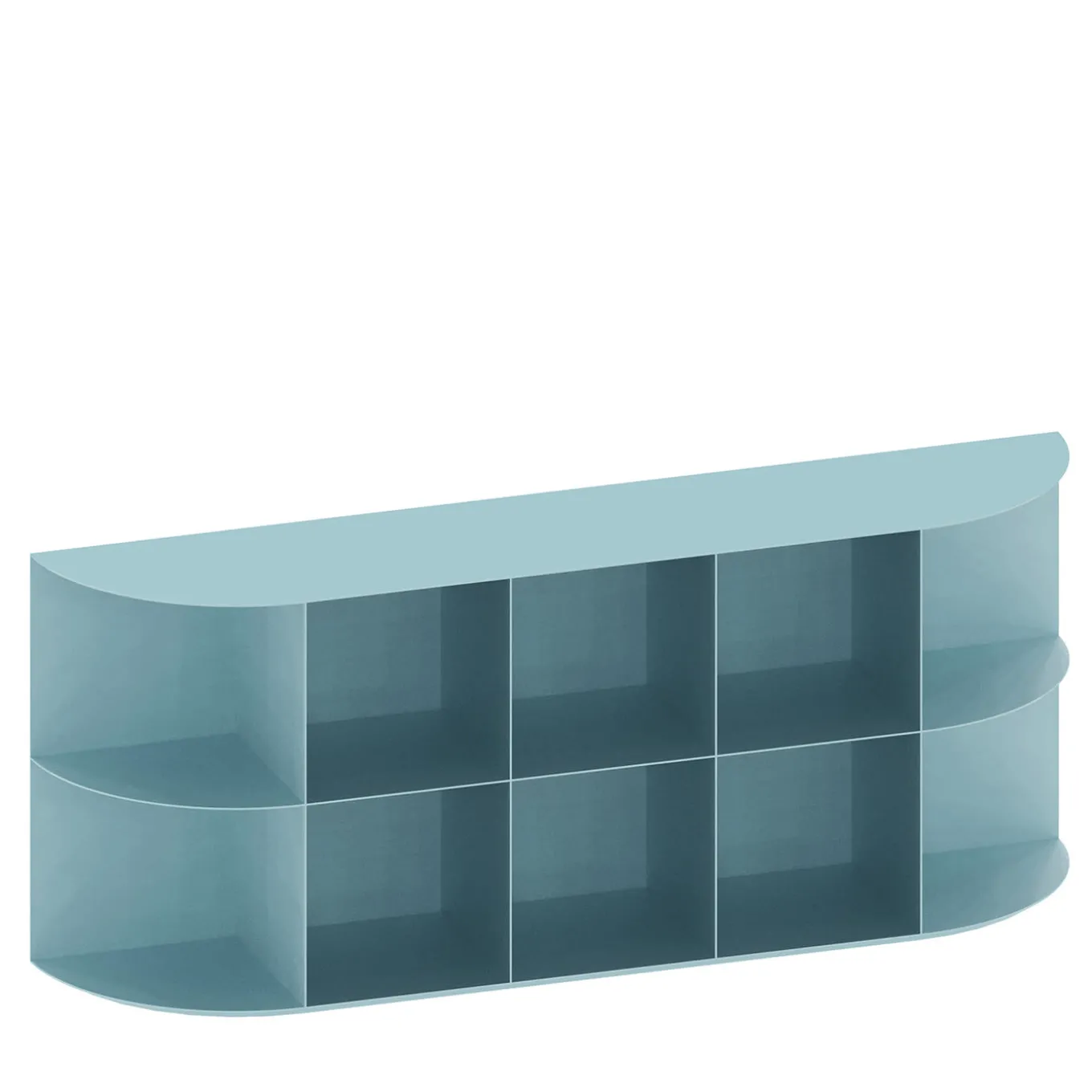 Libreria per esterni in alluminio blu chiaro Coimbra 03