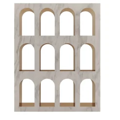 Libreria Portici in Marmo Bianco Carrara di Sissy Daniele