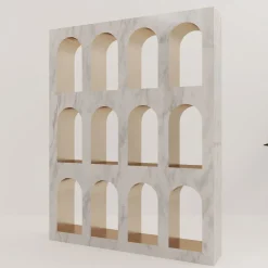 Libreria Portici in Marmo Bianco Carrara di Sissy Daniele