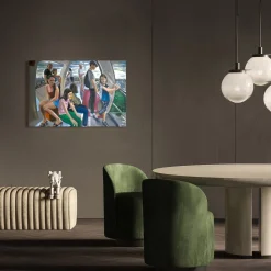 London Eye Pittura olio su cotone