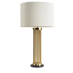 L049/T Lampada da tavolo con base in marmo Marquina