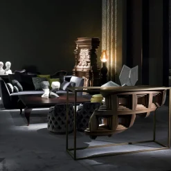 Lui 5/A Poltrona in foglia d'argento di Philippe Bestenheider