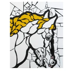 L'ultimo mosaico di cavalli su pannello