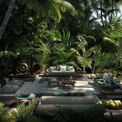 Majlis Verde Composizione 216L + 235C Divano