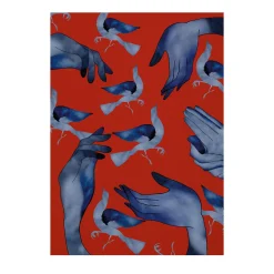 Mani e Nuvole Stampa su Viscosa - Edizione limitata di 15 pezzi