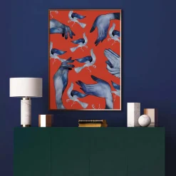 Mani e Nuvole Stampa su Viscosa - Edizione limitata di 15 pezzi