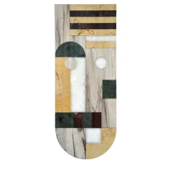 Maschera tribale in marmo da parete #4