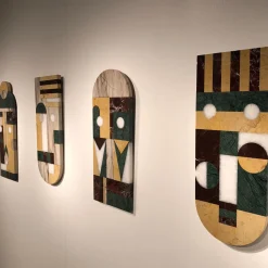 Maschera tribale in marmo da parete #4