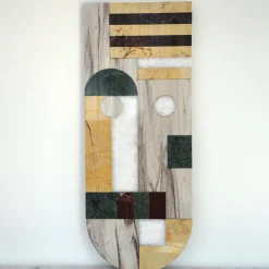 Maschera tribale in marmo da parete #4