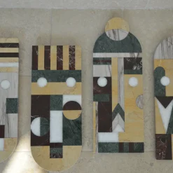 Maschera tribale in marmo da parete #1