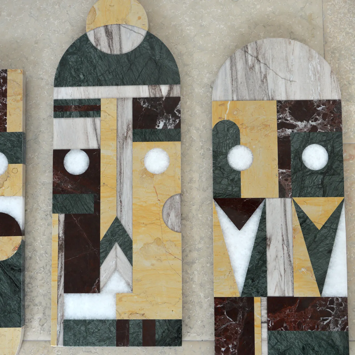 Maschera tribale in marmo da parete #1