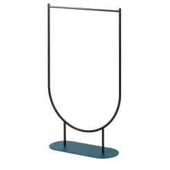 Mask Clothes Valet con base blu a benzina