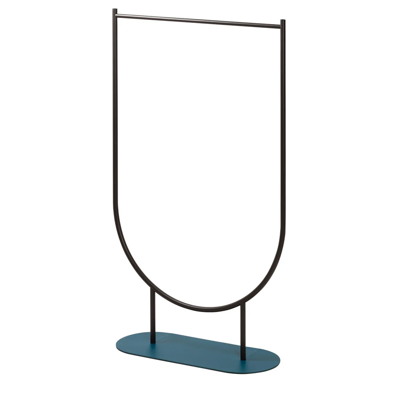 Mask Clothes Valet con base blu a benzina