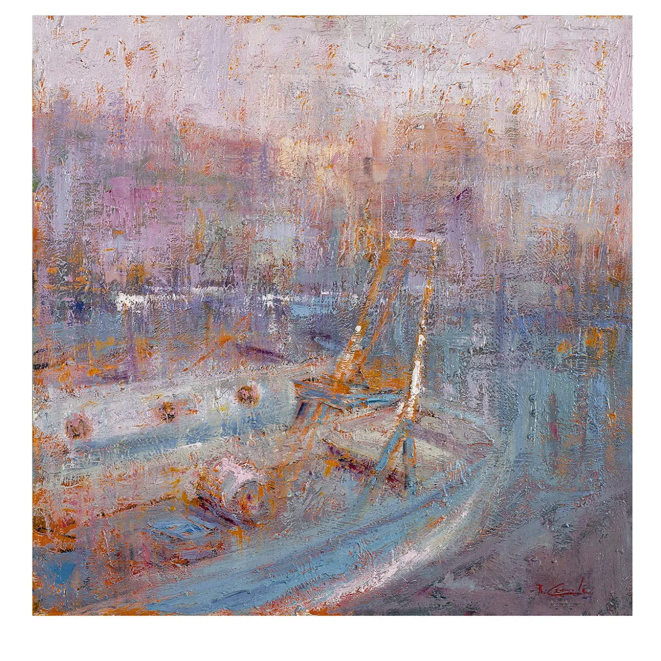 Mattina al mare dipinto da Renato Criscuolo