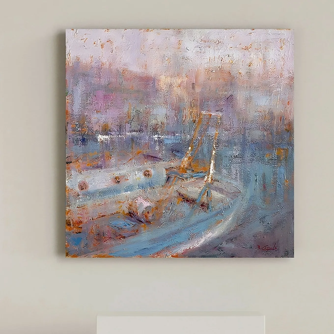 Mattina al mare dipinto da Renato Criscuolo