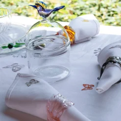 Mediterraneo Contenitore artigianale in vetro Colibrì piccolo