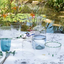 Mediterraneo Contenitore artigianale in vetro Colibrì piccolo