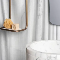 Mensola in Ottone e Marmo Oscar