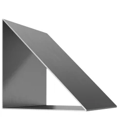 Mensola Passante Caletta in Metallo Grigio