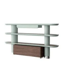 Mina Int4 Libreria a 3 ripiani azzurro pastello