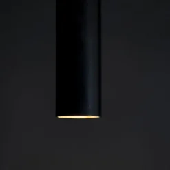 Mini lampada da soffitto Kyle Pl in ottone nero