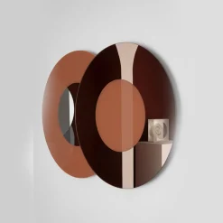 Minima Grande specchio da parete rosa