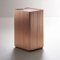 Mobile Bar Canneto Barista in Rame Spazzolato di Adriano Design