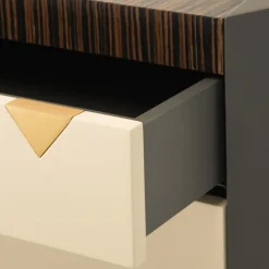 Mobile bar in ebano e marmo