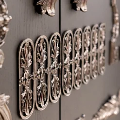 Mobile bar in legno di frassino nero Crown Century