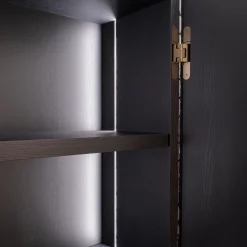 Mobile bar in legno di frassino nero Crown Century