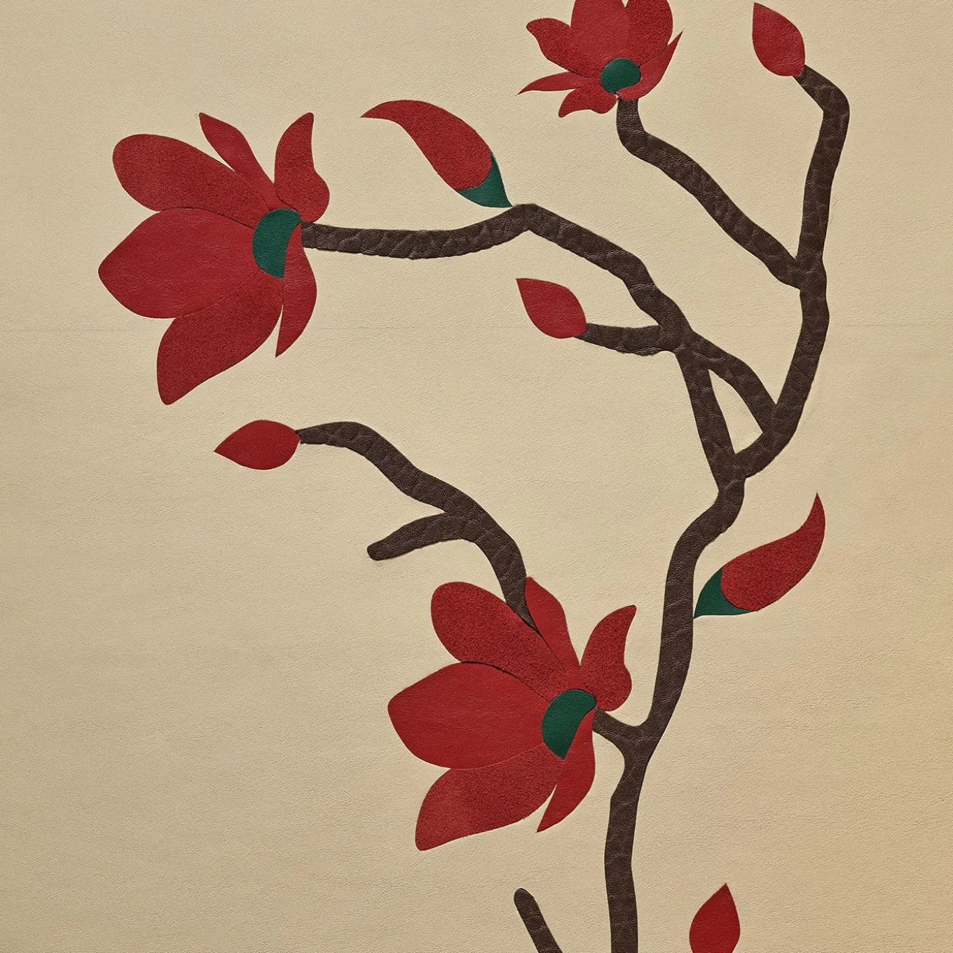 Mobile Bar Marcello in Pelle Rossa