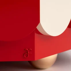 Mobile Bar Pollock Bianco e Rosso