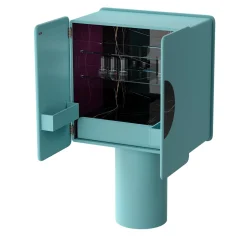 Mobile bar Regis a 2 porte in turchese