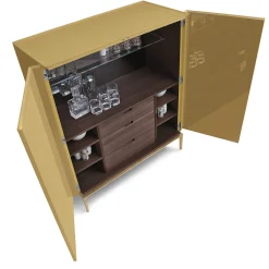 Mobile bar Side Up Mustard di Giuseppe Bavuso