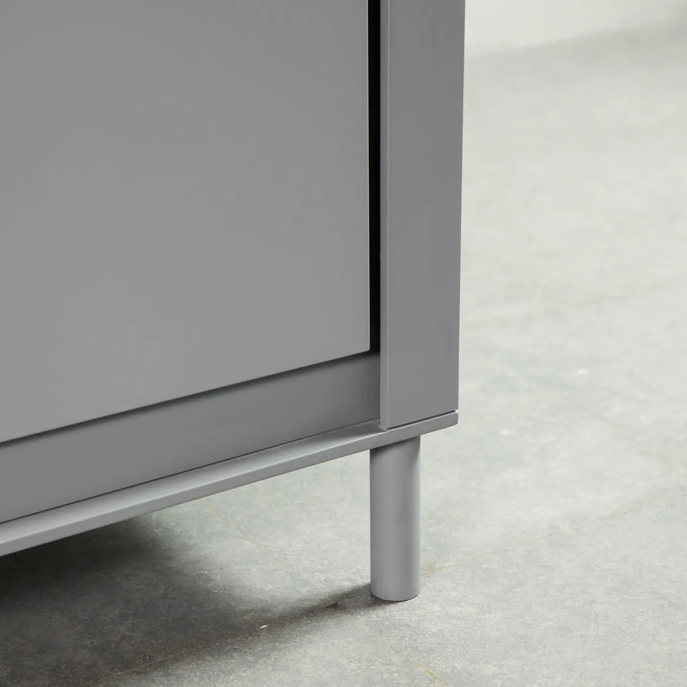 Mobile in Legno Laccato Grigio Opaco #B