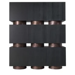 Mobiletto Rubik nero di Dainelli Studio