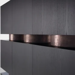 Mobiletto Rubik nero di Dainelli Studio